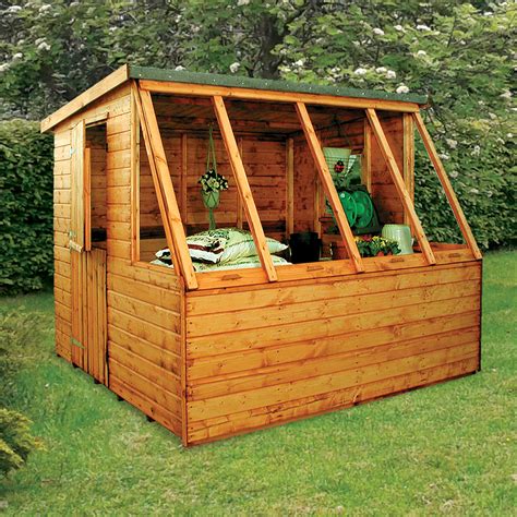New castle style wood shed. Dual Potting Shed - Sheds N Chalets
