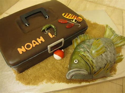 Bass Fish And Tackle Box Birthday Cake CakeCentral Com
