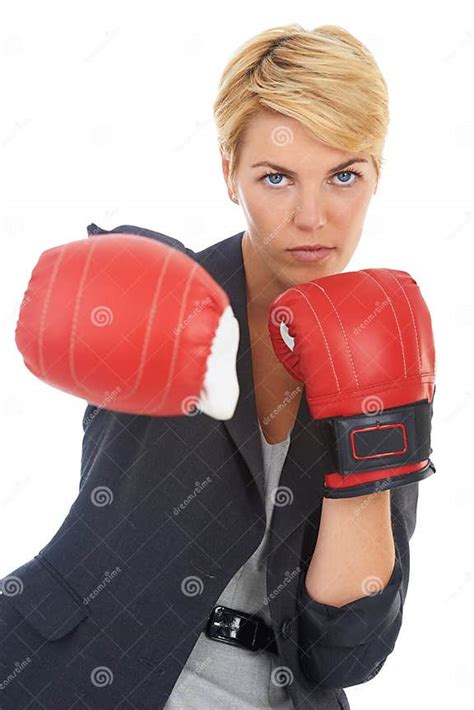 Shell Fight For Her Business Portrait Of A Young Woman Wearing Boxing
