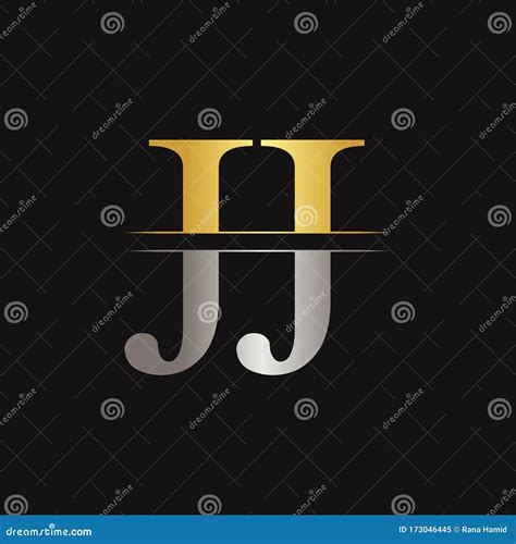 Jj Letter Type Logo Design Vector Template Abstract Letter Jj Logo