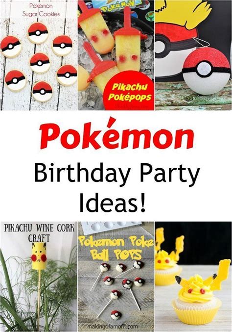 Pokémon Birthday Party Ideas Pokemon Birthday Pokemon Party