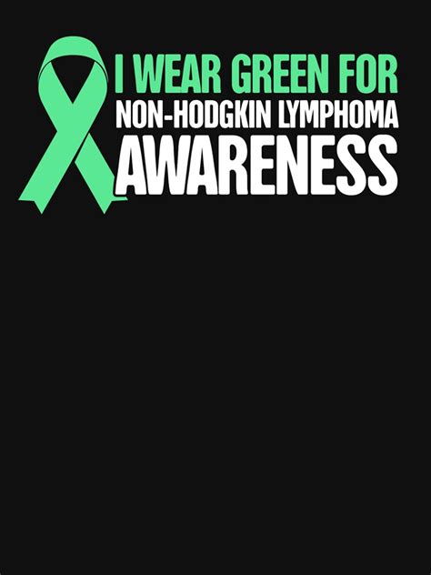Ribbon Non Hodgkins Lymphoma Awareness T Shirt By Emddesign
