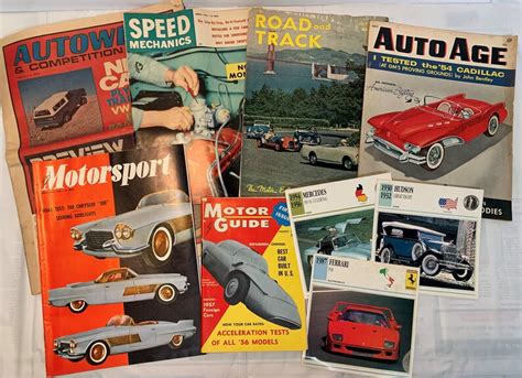 Vintage Car Magazines From 1950s 70s Etsy