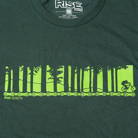 Biking Through the Trees Mountain Biking T-Shirt Forest | Etsy ...