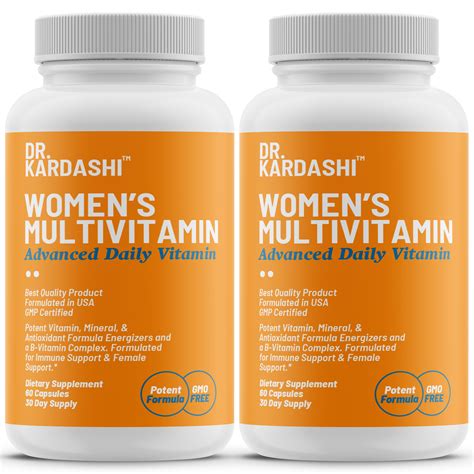 Multivitamin For Women With Biotin Folic Acid B12 Calcium Magnesium