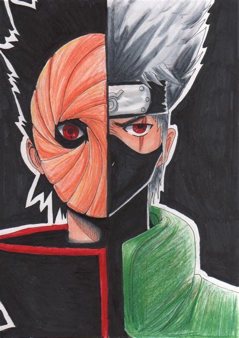 Tobi And Kakashi By Sonicfani13 On Deviantart