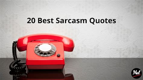 20 Best Sarcasm Quotes Catatan Mel