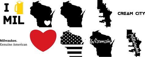 Wisconsin Silhouette Vector At Collection Of