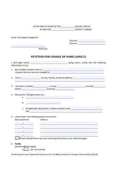 Alabama Adult Name Change Form Printable Printable Forms Free Online