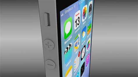 Iphone 5s Black 3d Model Obj Blend Mtl