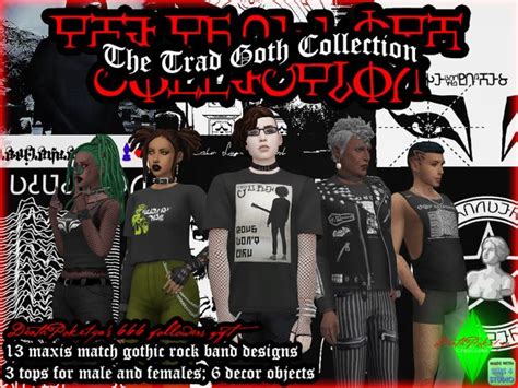 The Trad Goth Collection Maxis Match Sims 4 Sims 4 Cc