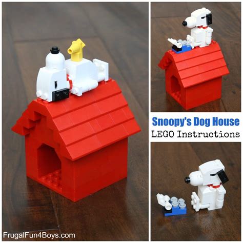 Snoopy And His Dog House Lego Building Instructions Frugal Fun For
