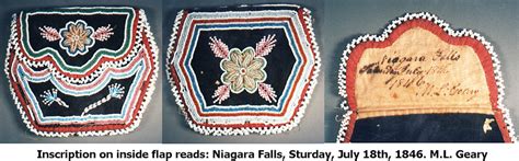 historic iroquois and wabanaki beadwork “from niagara falls” and tuscarora beadwork