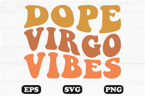 Dope Virgo Vibes Retro Wavy Svg T Shirt Illustration Par Hosneara 4767