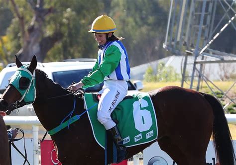 Apprentice Jockey Molly Bourke Rides Her First Winner Aboard Mouse Almighty At Wagga The