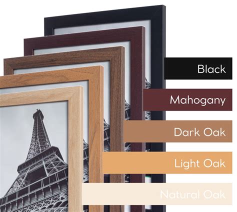 12 X 18 Black Mdf Wood Multi Pack Back Loading Poster Frames Frameworks