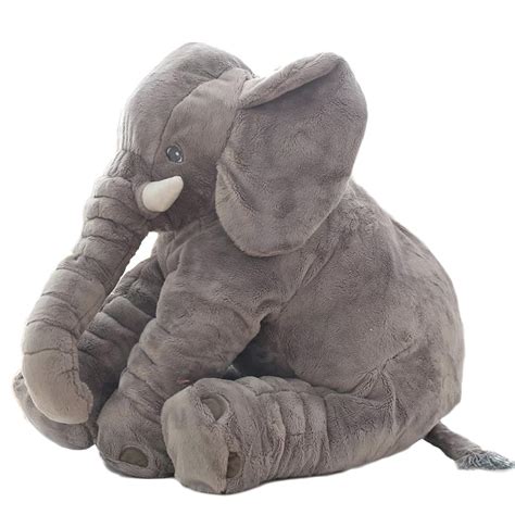 Galleon Lovous Big Stuffed Elephant Plush Doll Toy Grey