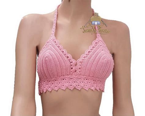 Boho Crochet Halter Top Pattern With Step By Step Photos And Etsy Canada