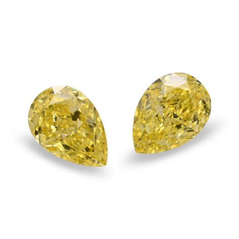 100 Carat Fancy Intense Yellow Diamonds Pear Shape Si Clarity
