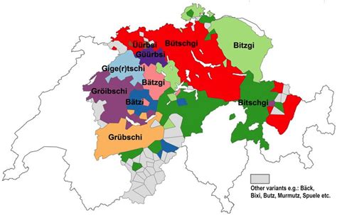 Mapping Swiss German Dialects The Map Room