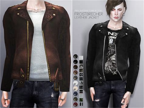 Frostbrecher Leather Jacket The Sims 4 Catalog