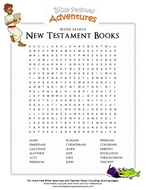 Bible Word Searches Printable Sheets 10 Best Images Of Sunday School