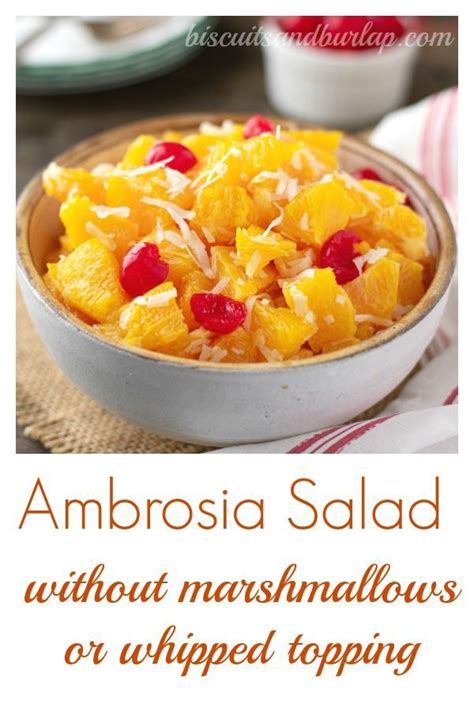 It's also easy to whip together this ambrosia recipe when you're short on time or you're just craving something to satisfy that sweet tooth. Ambrosia Salad | Recipe (With images) | Ambrosia salad ...