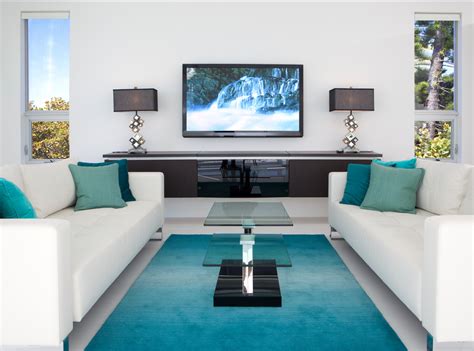 European Modern Tropical Living Room Tampa By Modus Custom