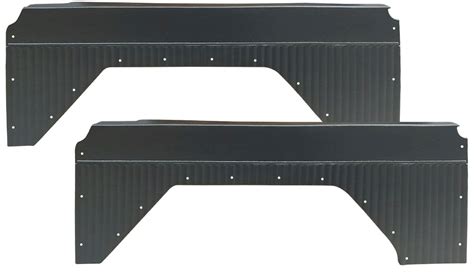 Quarter Panel Inserts Black Pleated 66 76 Ford Bronco Pair Toms