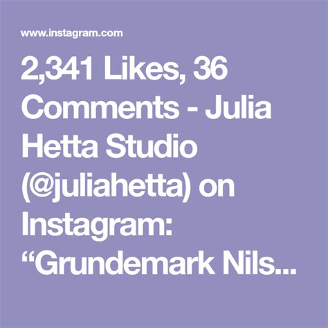 2341 Likes 36 Comments Julia Hetta Studio Juliahetta On