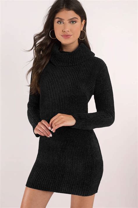 Turtleneck Sweater Dress Chunky Turtleneck Sweater Dress Butn