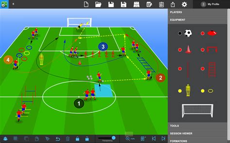 Tactics Manager Soccer Coaching Software Create Your Own Practcies