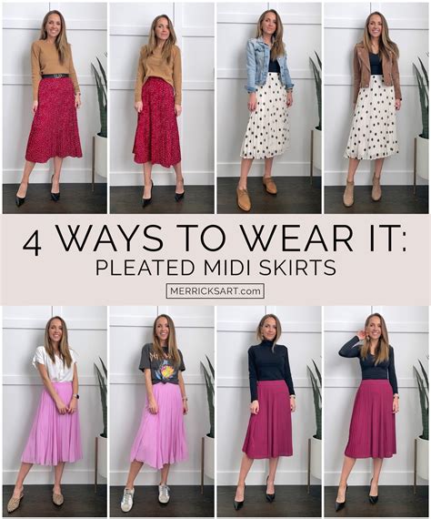 Pleated Skirt Outfit Skirts