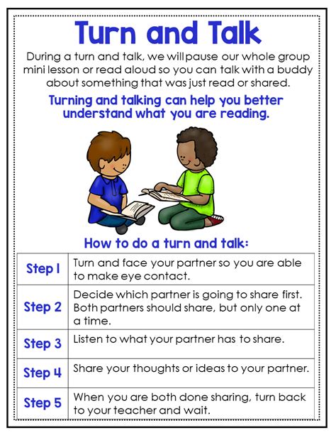 Turn And Talk Is An Awesome Routine To Incorporate Into Your Reading