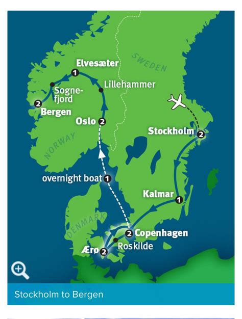 Scandinavia Route Norway Denmark Sweden Cred To Rick Steves