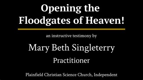 Opening The Floodgates Of Heaven — A Testimonymp4 On Vimeo