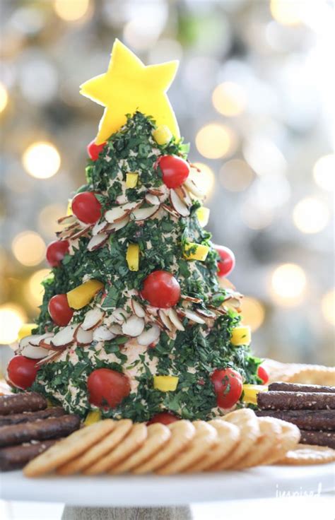 A Festive Christmas Tree Cheese Ball Appetizer Recipe Recipe Best