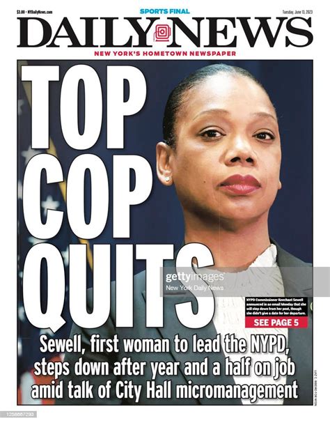 Front Page Of The New York Daily News For June 13 2023 Sewell News Photo Getty Images