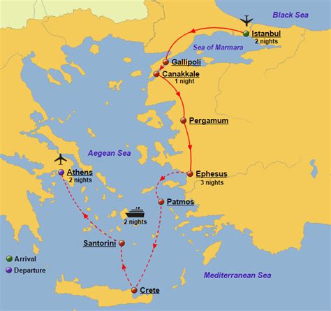 Turkey Aegean Cruise And Greece Glory Tours