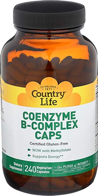 Folate participates in a coenzyme reaction that synthesiszes dna needed for cell growth and new cell. Amazon.com: Country Life Coenzyme B Complex, 240-Count ...