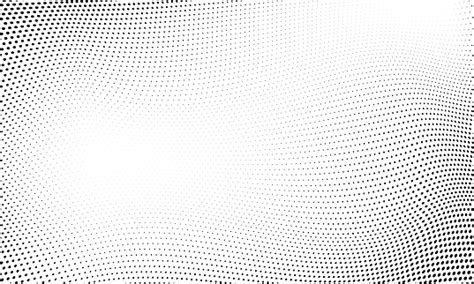 Dot Halftone Pattern Background Vector Abstract Circle Wave Grid Or