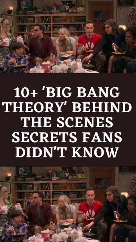 10 Big Bang Theory Behind The Scenes Secrets Fans Didn T Know Artofit
