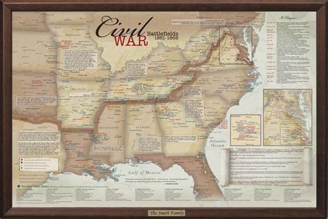 Civil War Battlefields Travel Map Battlefield Vacation 2014 Pinte