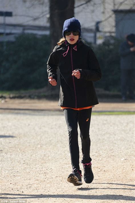 Donatella Versaces Daughter Allegra Goes Jogging With Her Trainer In