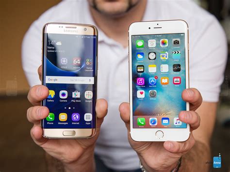 Apple iphone 7 plus (32 gb) (mnqq2tu/a, mnqp2tu/a, mnqm2tu/a, mnqn2tu/a, mqu72tu/a). Samsung Galaxy S7 edge vs Apple iPhone 6s Plus