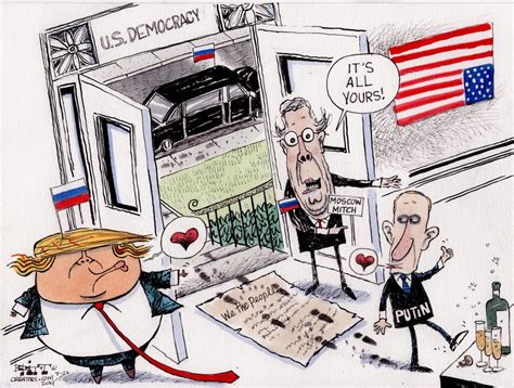 Political Cartoons Election Security Bill Scuttled By “moscow Mitch” Ahead Of 2020 Primary