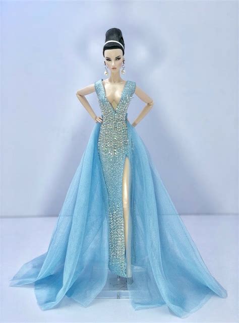 Fahsai Design Gown Outfit Dress Fashion Royalty Silkstone Barbie Model Doll Fr Ebay Barbie