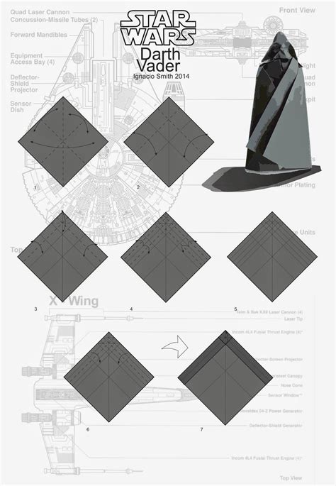 Darth Vader Origami Diagram Origami Diagrams Darth Vader Origami
