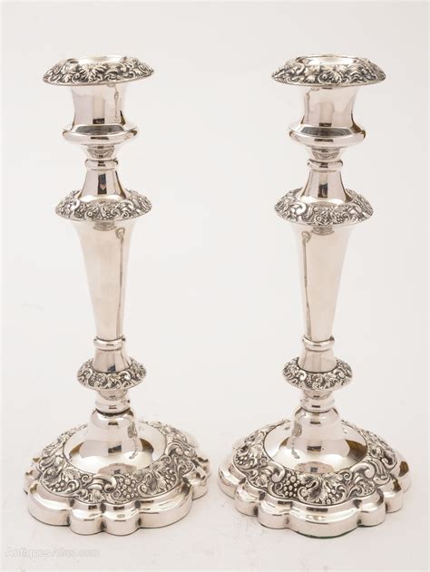 Antiques Atlas Pair Of Victorian Silver Plated Candlesticks