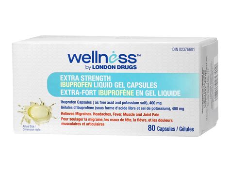 Wellness By London Drugs Extra Strength Ibuprofen Liquid Gel Capsules